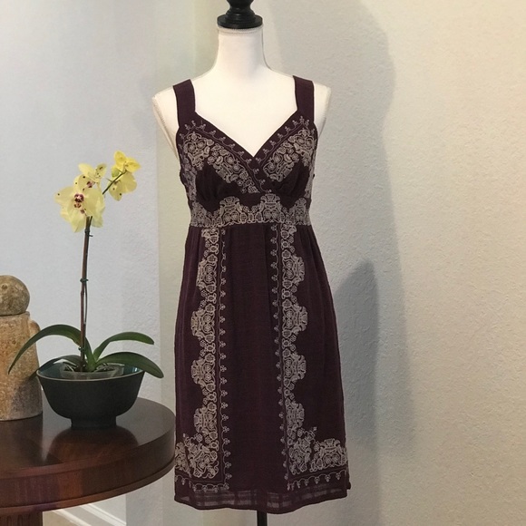 Max Studio Boho Embroidered Cotton Sundress - Picture 2 of 6